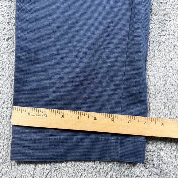 Brooks Brothers Clark Advantage Chino Houndstooth Blue Lightweight Size 36x30 - Picture 5 of 6